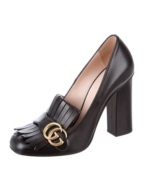 gucci marmont pump|Gucci kitten heel pumps.